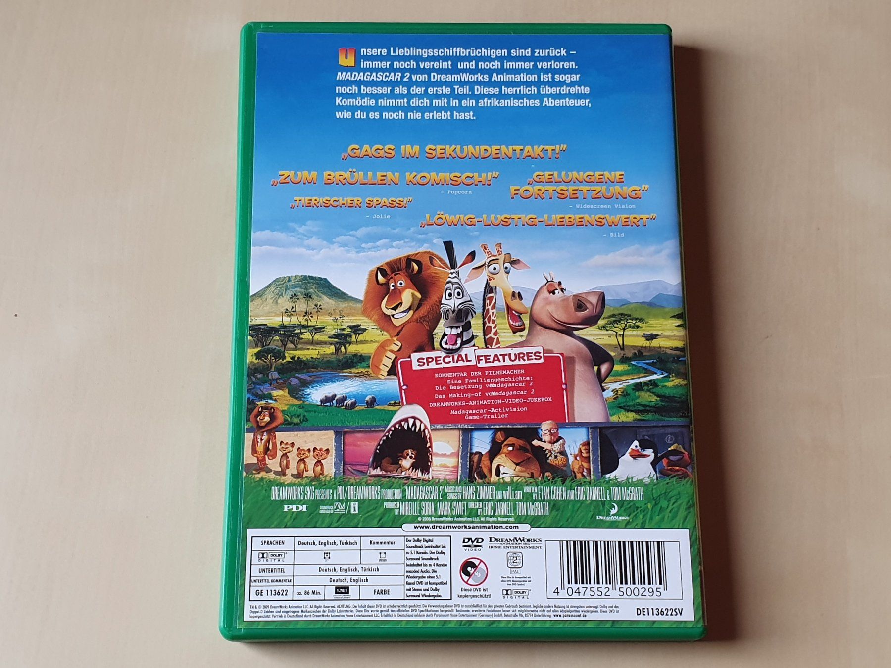 Alle DVDs: Madagascar 2 – Gebraucht aus Stansstad von collectorsshop 1