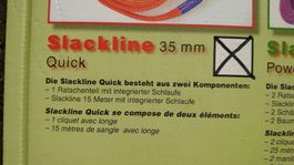Slackline Quick Set 35mm NEU