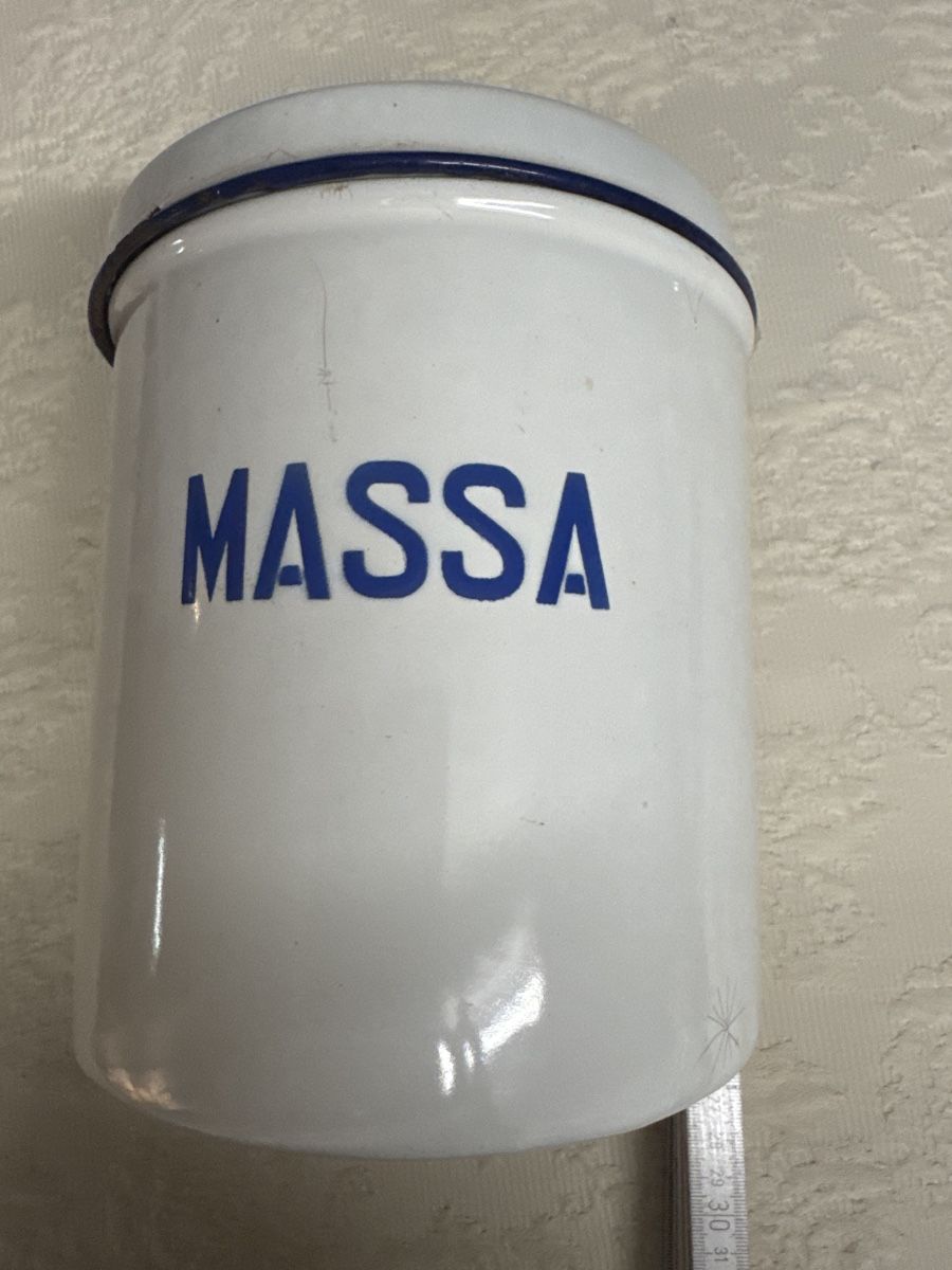 Pentole: Emaille Dose MASSA Vintage blau/weiss – Usato da Gams venduto da ver_n7n9