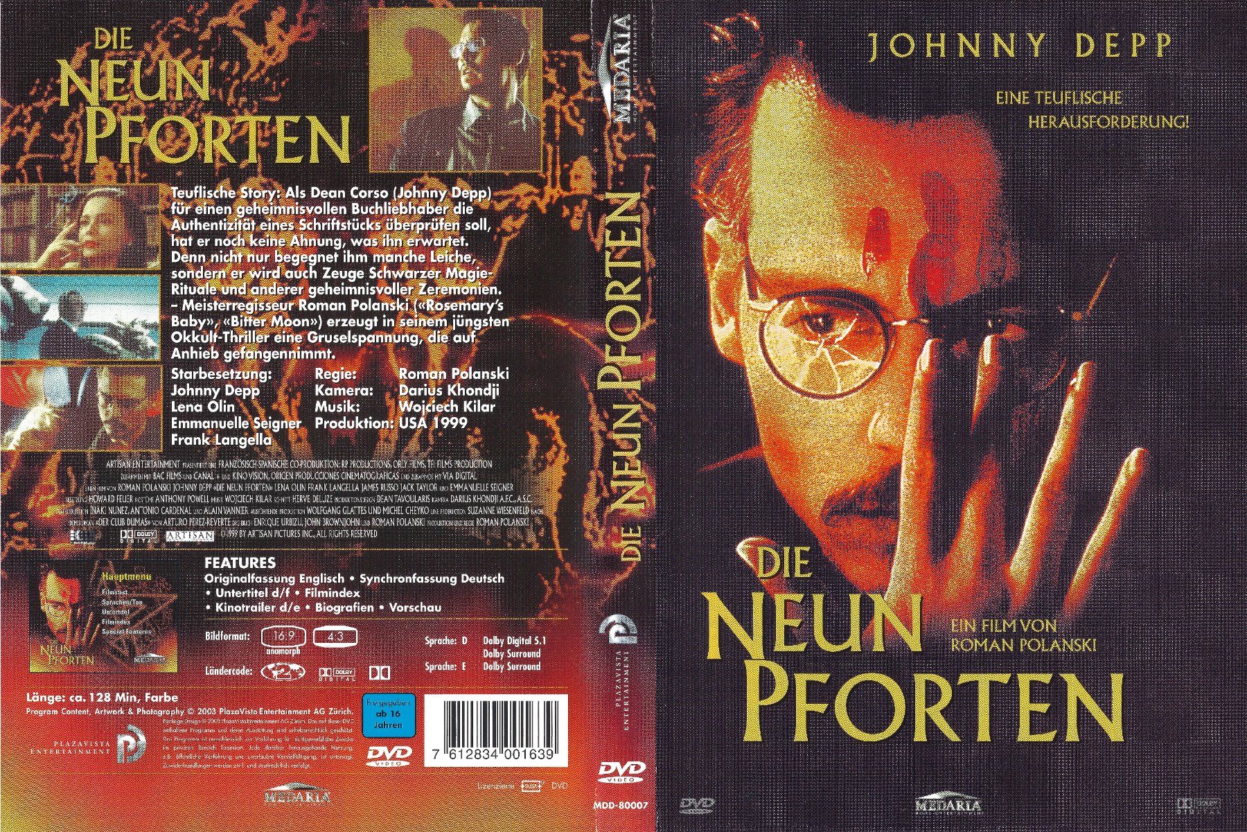 Tous les DVDs: Die neun Pforten – D'occasion à Zürich par Cineasten