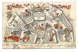 10 Gebote für Ehemänner - Humor - Litho - 1900