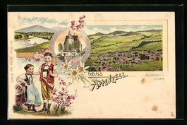 Litho Appenzell, Teilansicht von Süden,