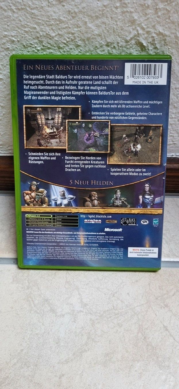 Microsoft Spiele: Xbox - Baldurs Gate Dark Alliance 2 – Gebraucht aus Münsingen von Heroism2010 1