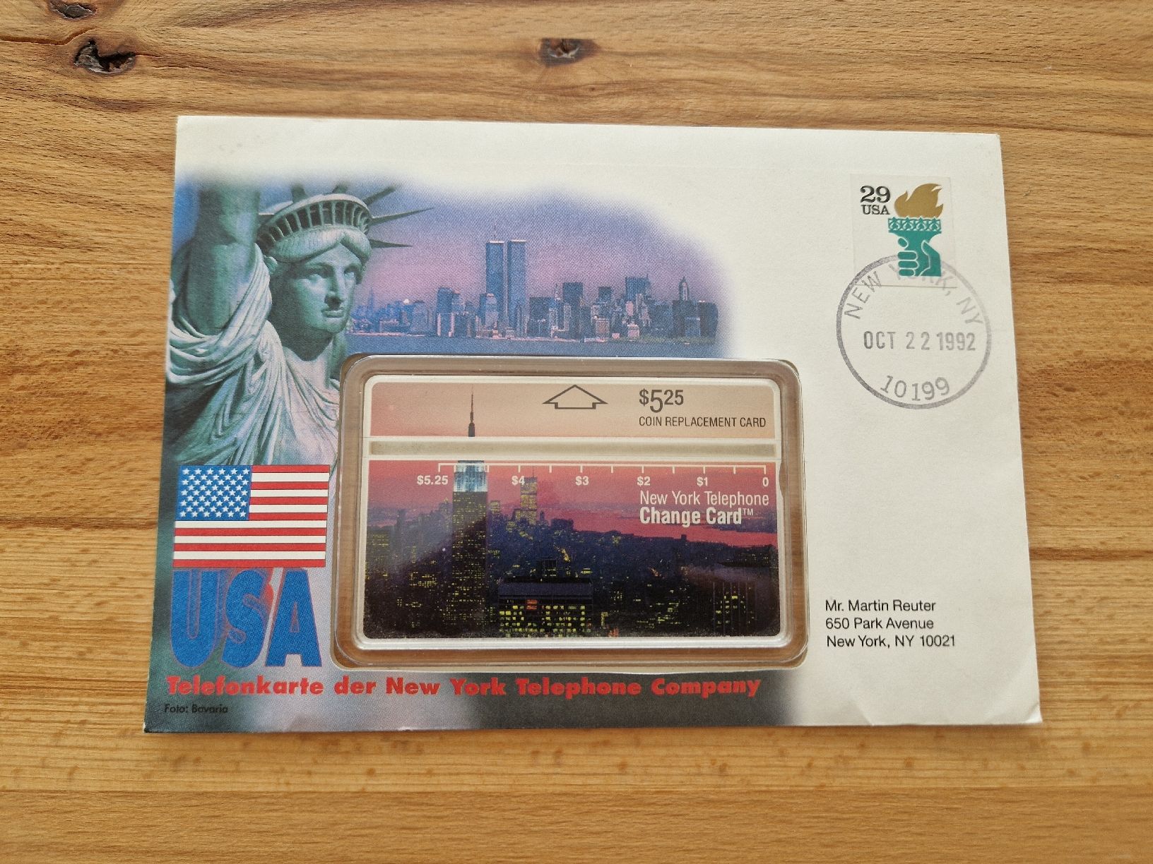 Telefon- & Taxkarten: New York Telephone Change Card – Gebraucht aus Goldach von Napoleon_1992