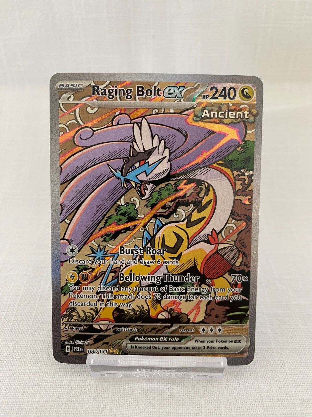 Pokémon Carte collezionabili: Pokemon / Prismatic Evolutions / Raging Bolt ex 166/131 EN – Nuovo (secondo la descrizione) da Rottenschwil venduto da Sigma_Freud