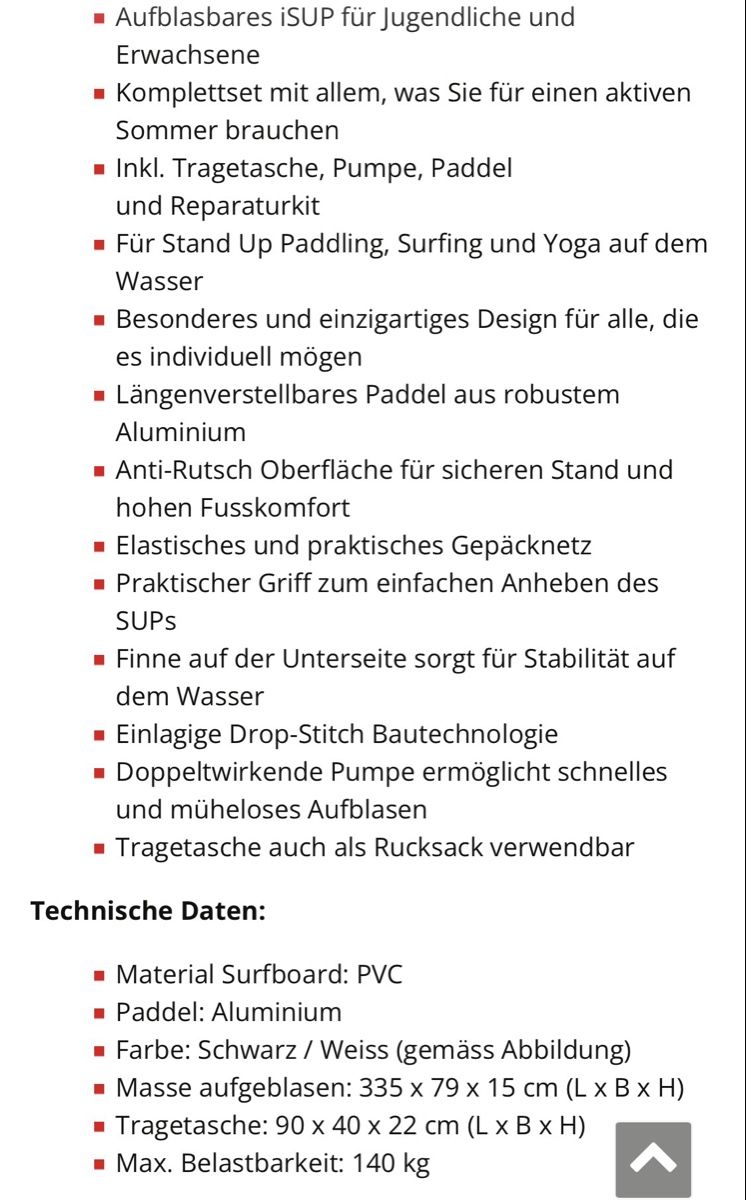 Gonser Planches de surf: SUP Stand up Paddel – D'occasion à Biel/Bienne par Anjalina2609 6