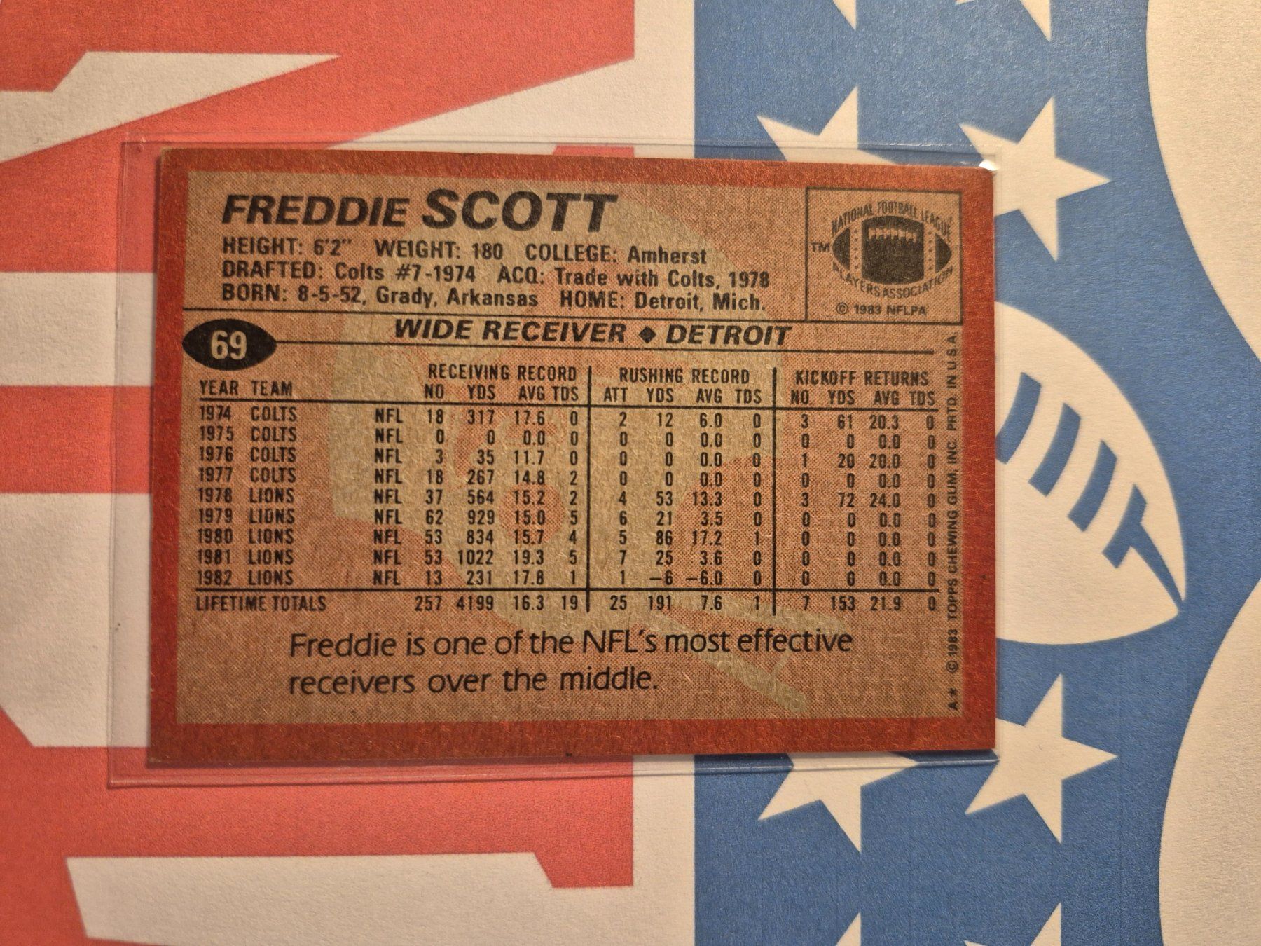 NFL Sammelbilder & Trading cards: NFL Freddie Scott Detroit Lions – Gebraucht aus Treiten von Sauber73 1