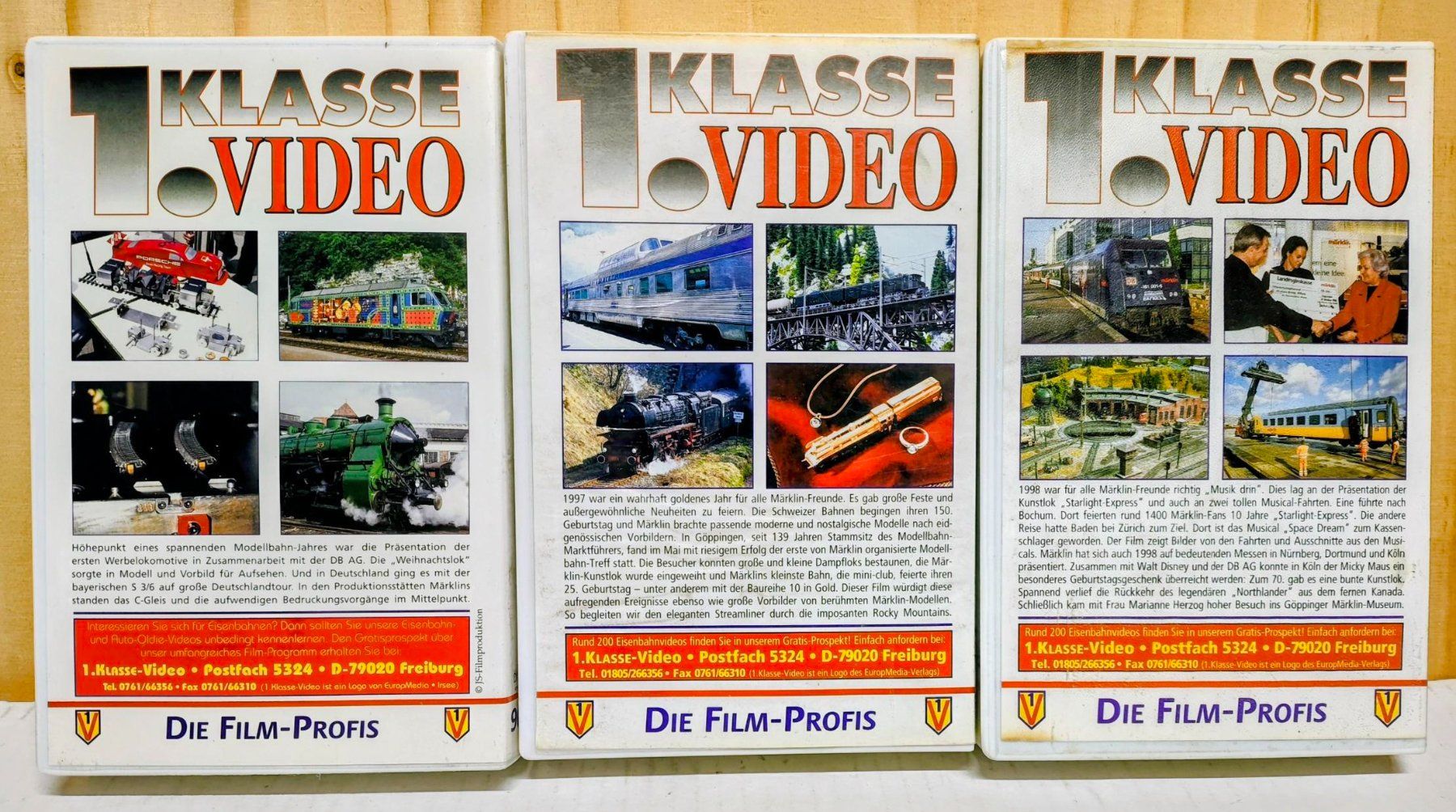 Toutes les VHS: 3 Video Kassetten Märklin Eisenbahn – D'occasion à Pfäffikon ZH par Colacity 1