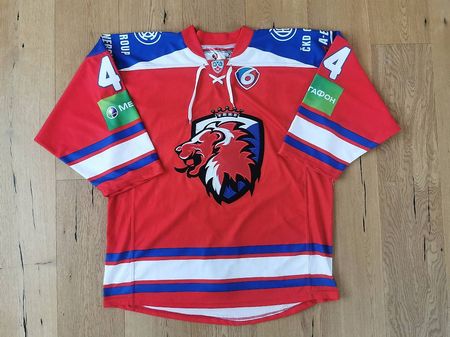 LEV Praha Gameworn Eishockey Trikot Danielsson