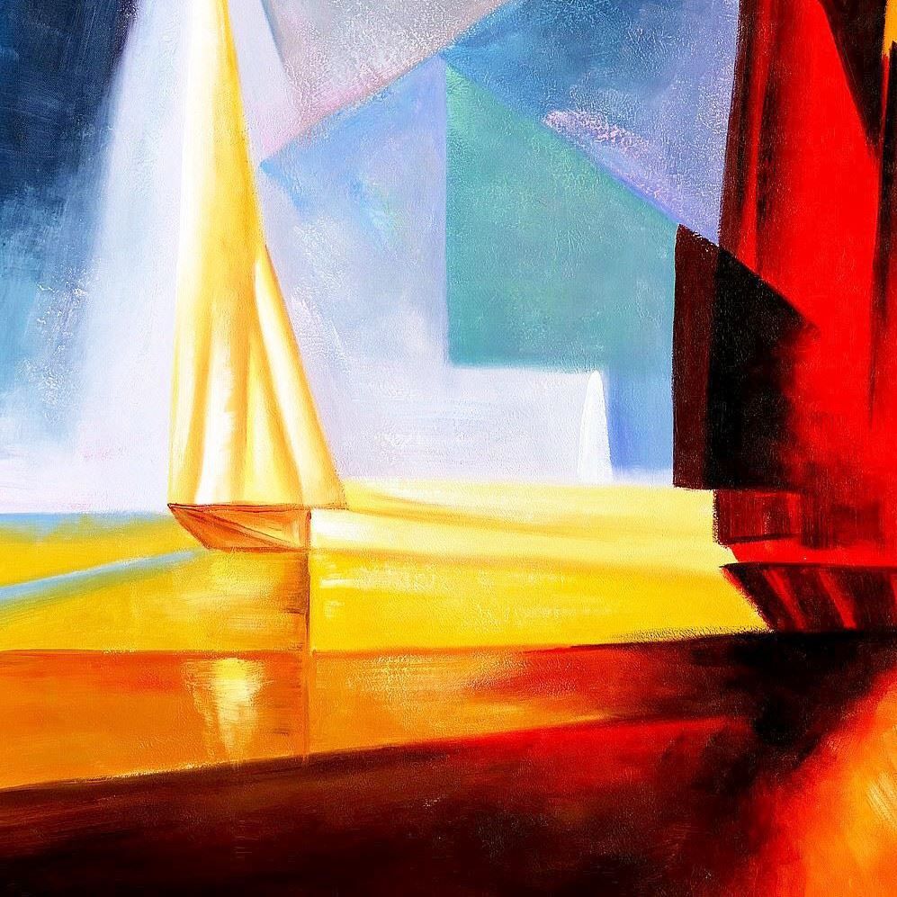 Riproduzioni & Creazioni: Abstrakt - Tag am Meer – Nuovo (secondo la descrizione) da Larnaca venduto da KunstDepot24 2