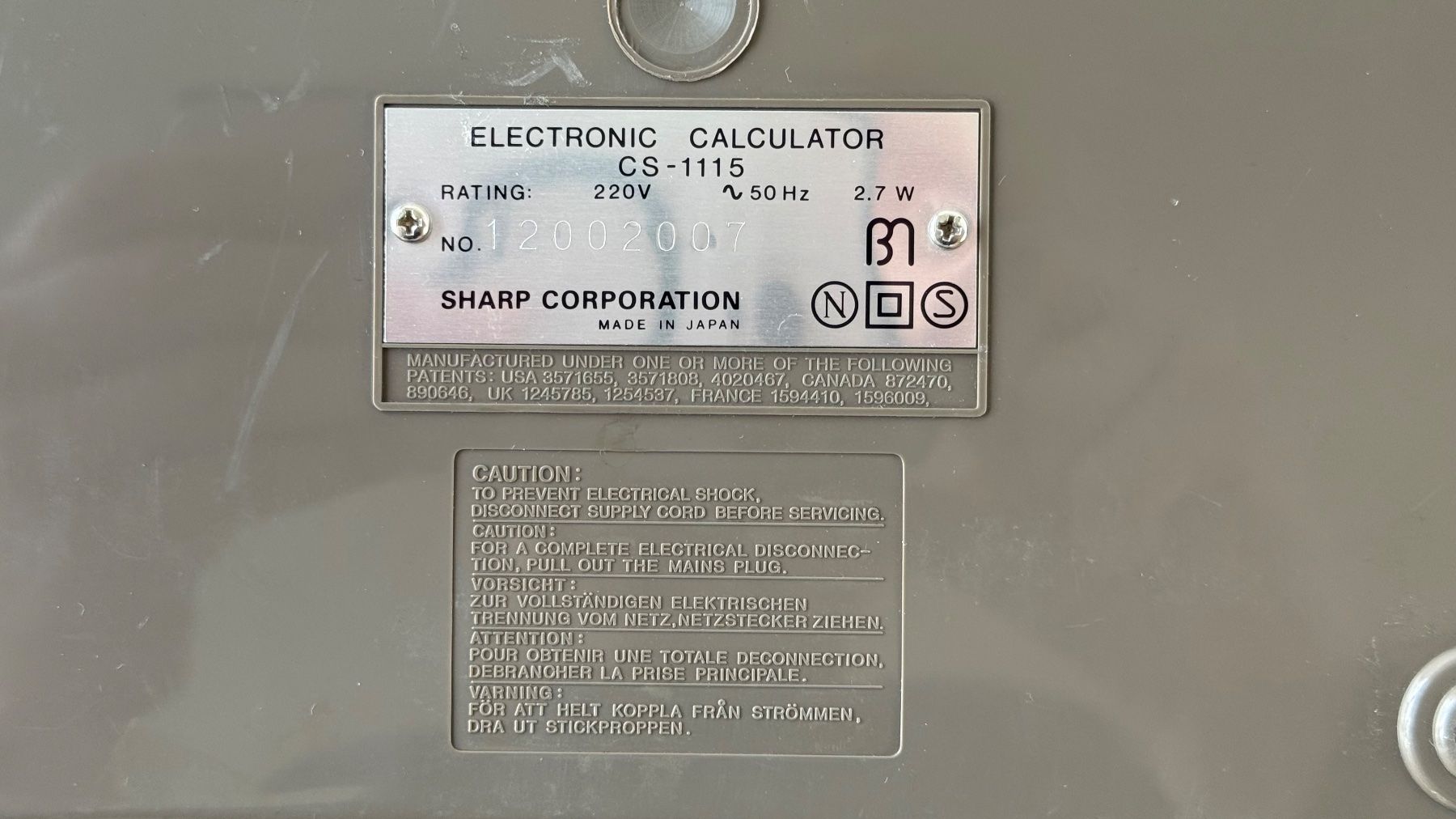 Sharp Taschenrechner: SHARP Electronic Tascherechner Compet CS-1115 – Gebraucht aus Jonen von BMWE369 6