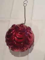 Rote Christbaumkugel, vintage, Glas, zum Aufhängen🎄