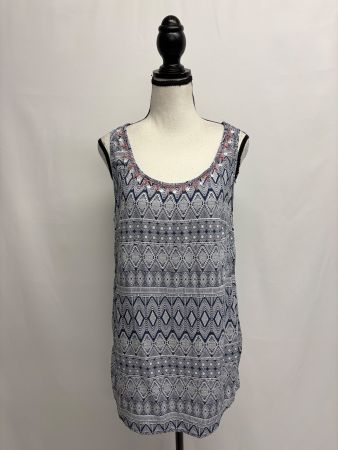 Street One Top mit Ethno-Muster 38 blau Viskose
