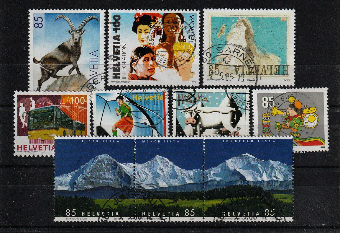 Tutti i francobolli: 2006 Diverse CH-Briefmarken – Usato da Arlesheim venduto da gaugi43