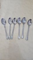 6 cucchiaini in acciaio inox