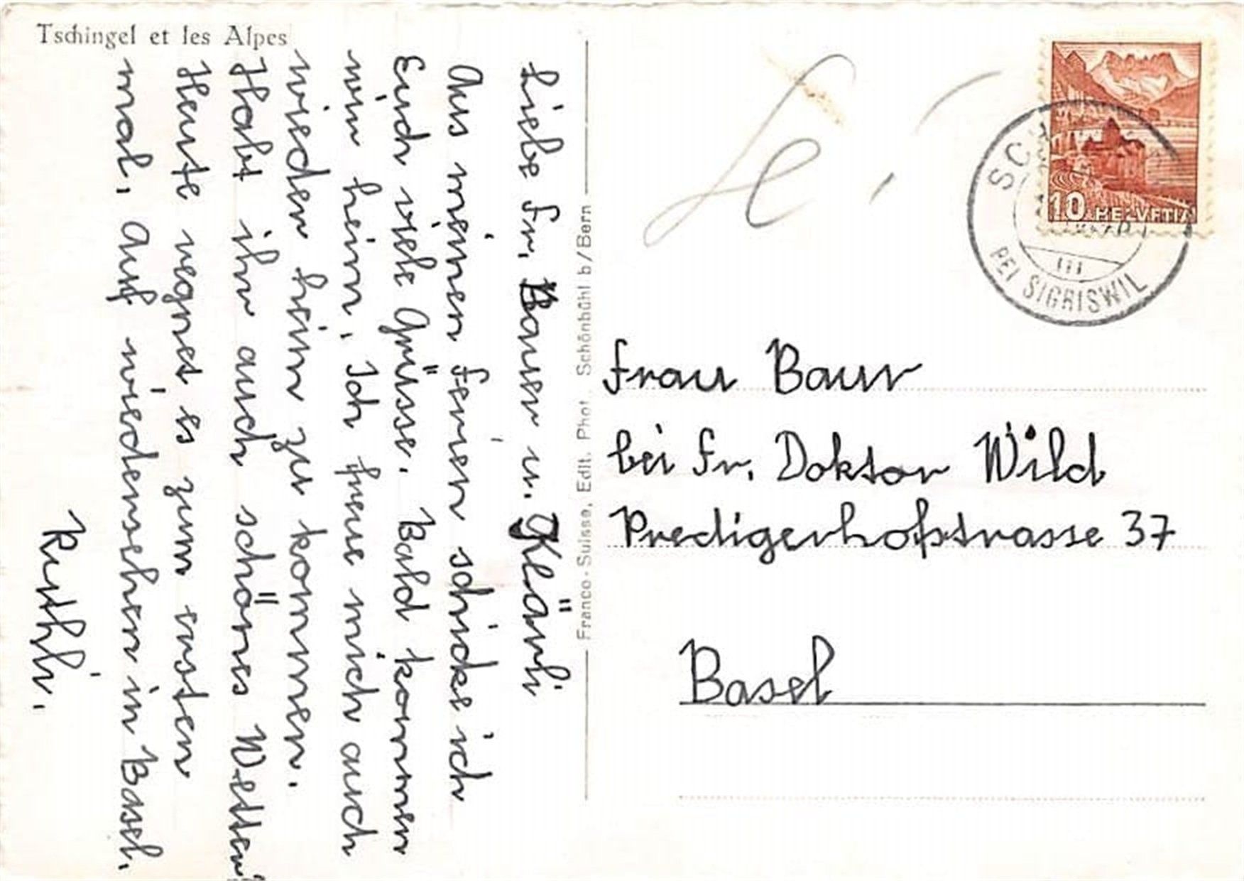 Cartes postales: Sigriswil, Blick auf Tschingel – D'occasion à Ottikon b.Kemptth. par Neptun1974 1