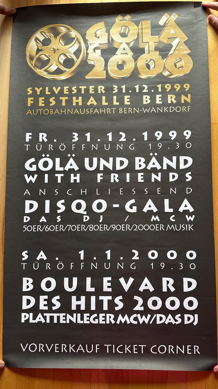 Foto & Immagini: Gölä Gala 2000 - Sylvester Bern - Originalplakat! – Usato da Rüegsbach venduto da franziska10