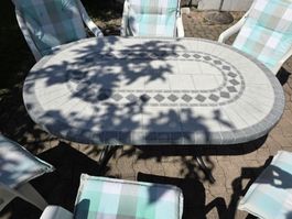 Garten-Tisch-Stuhl Garnitur
