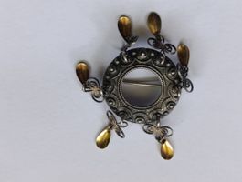 Superbe Broche Sølje Norvégienne Traditionnelle – Argent 830
