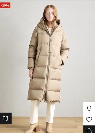 Marc O'Polo Damen Daunenmantel beige gebraucht