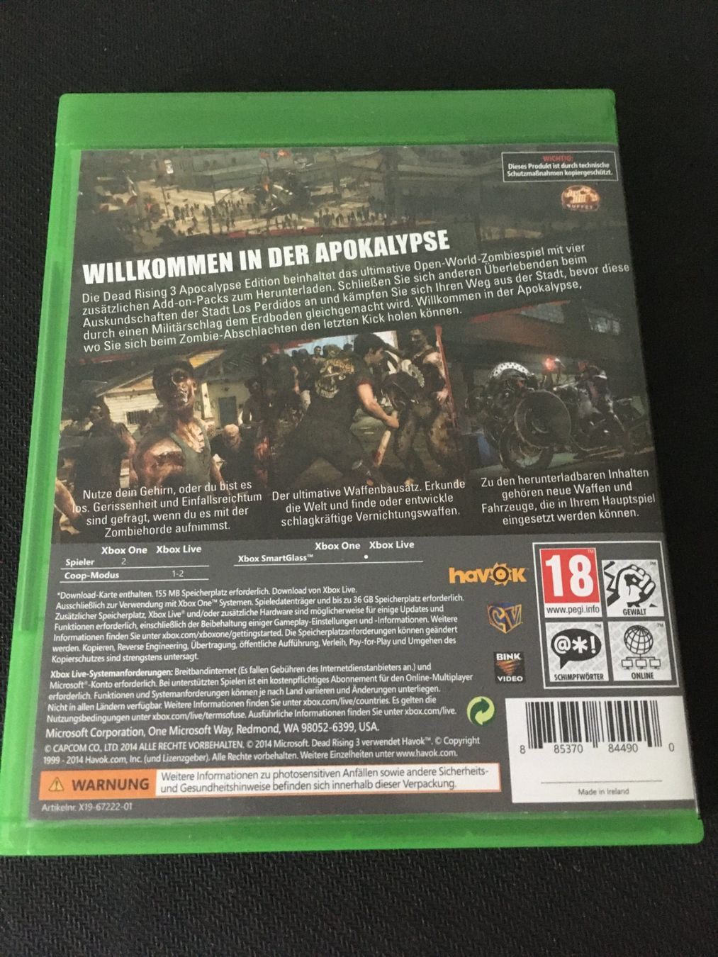 Microsoft Spiele: Deadrising 3 für Xbox One – Gebraucht aus St.Gallen von sjosjo 1