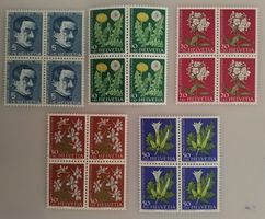 1960, Pro Juventute Satz im 4-Block postfrisch