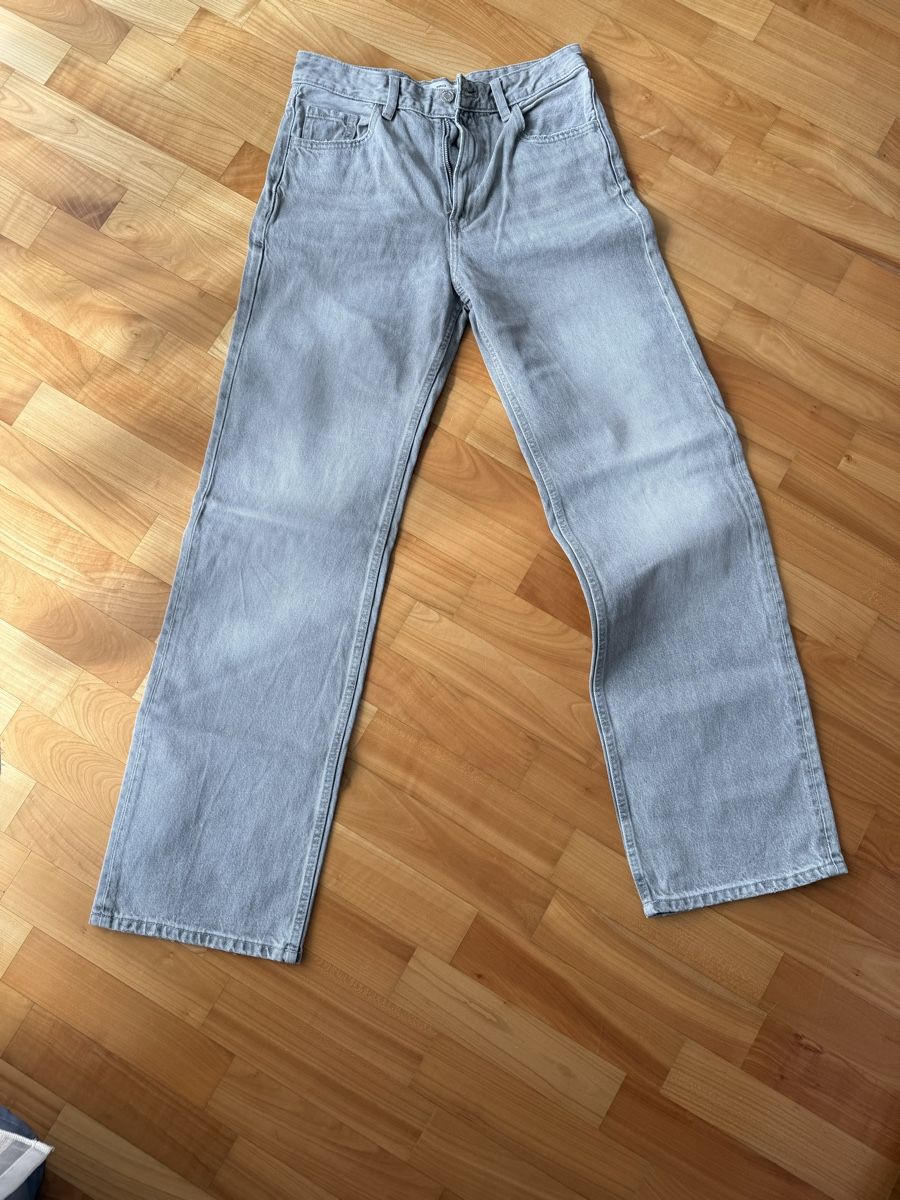 Mango Jeans: Mango Mid-Waist Jeans, grau, Grösse 36 – Usato da Lachen SZ venduto da ali_5xw5