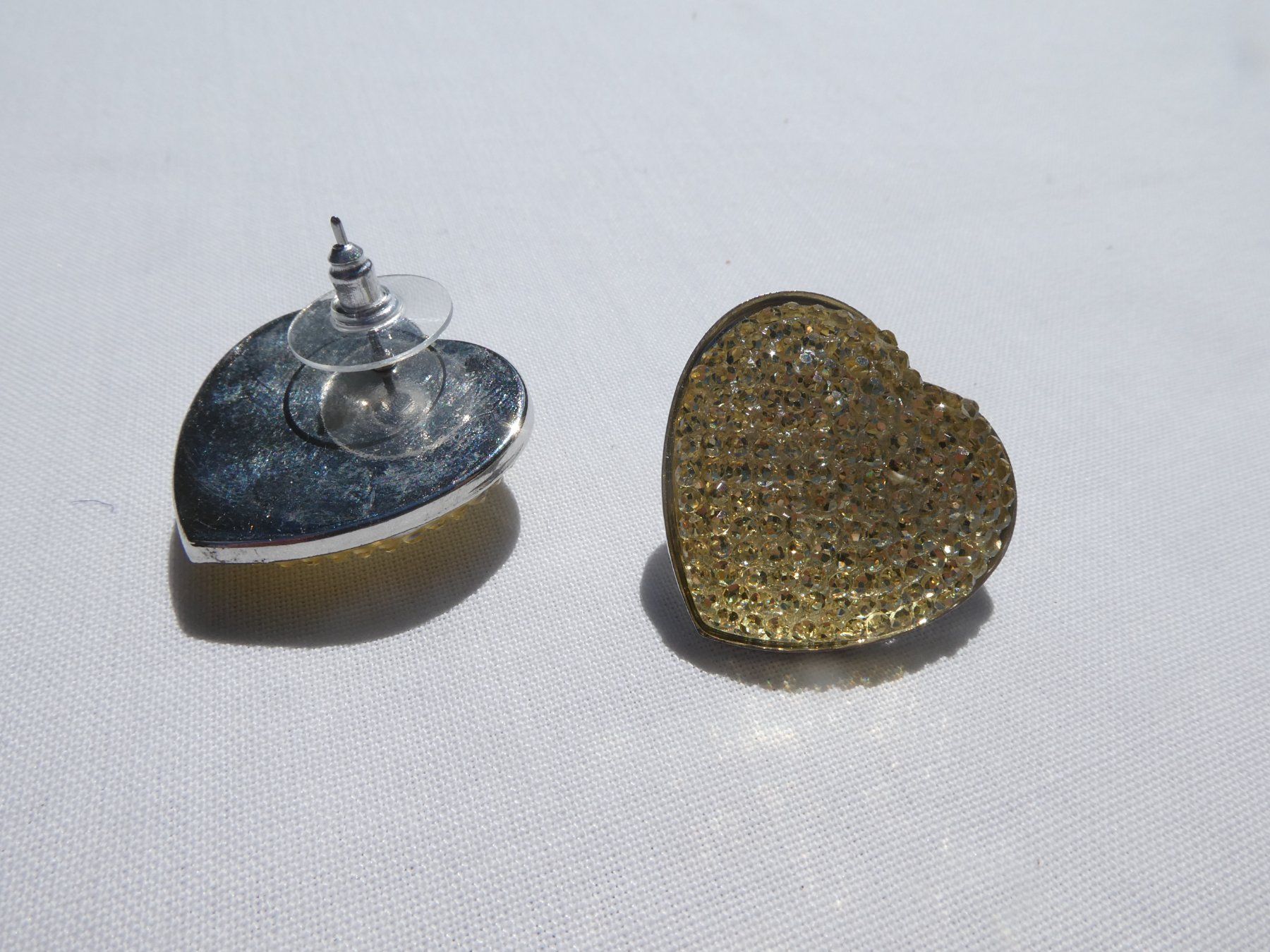 Boucles d'oreille: Grosse Ohrstecker 'Herzen aus Strass',  Modeschmuck / Neu – Neuf (Voir description) à Gattikon par kaandooh 2