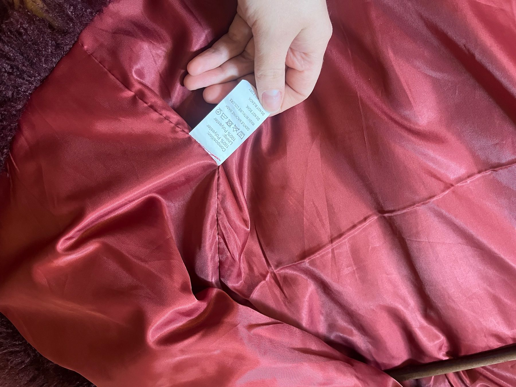 Giacche: Burgundy faux fur – Nuovo (secondo la descrizione) da Faido venduto da sof_6jgl 3