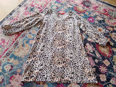 Tissaia Kleid Leo-Print Gr.40 Viskose für den Sommer