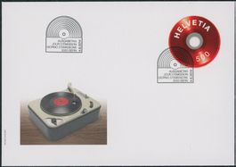 2014 - Schallplatte - Blockausschnitt - Ersttagsbrief FDC ET