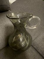 Wasserkaraffe Vintage Handgefertigt smokes Glass