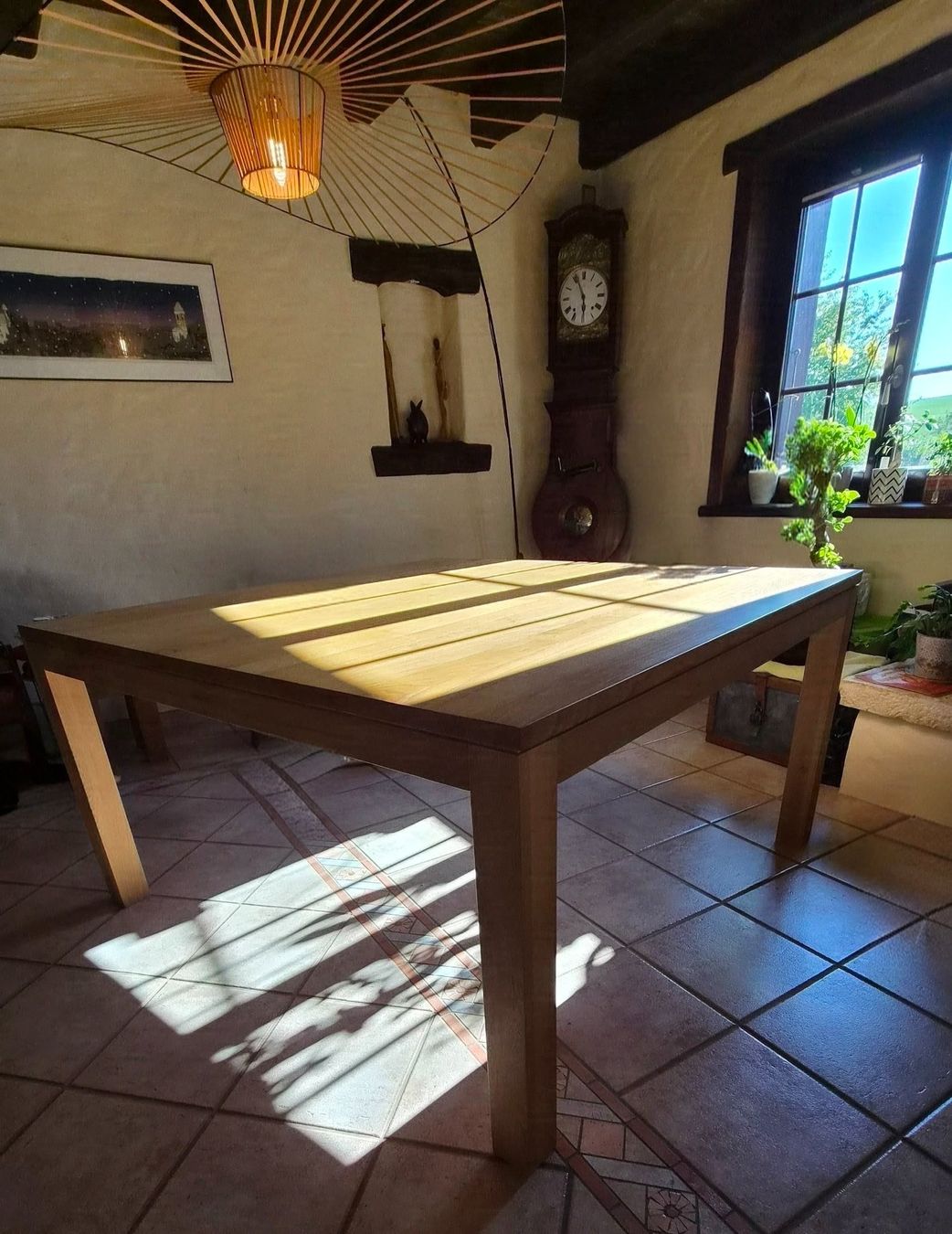 Ethnicraft Tische: Table à manger Ethnicraft en chêne – Gebraucht aus Porrentruy von Woolite 1