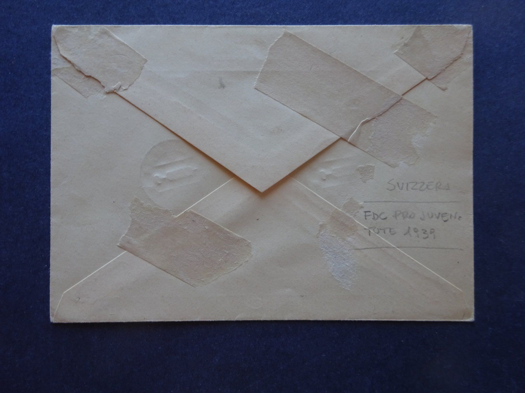 Tutti i francobolli: 1939 Pro Juventute FDC mit glasklaren Stempel - Adresslos – Usato da Appenzell-Steinegg venduto da adi1975 5