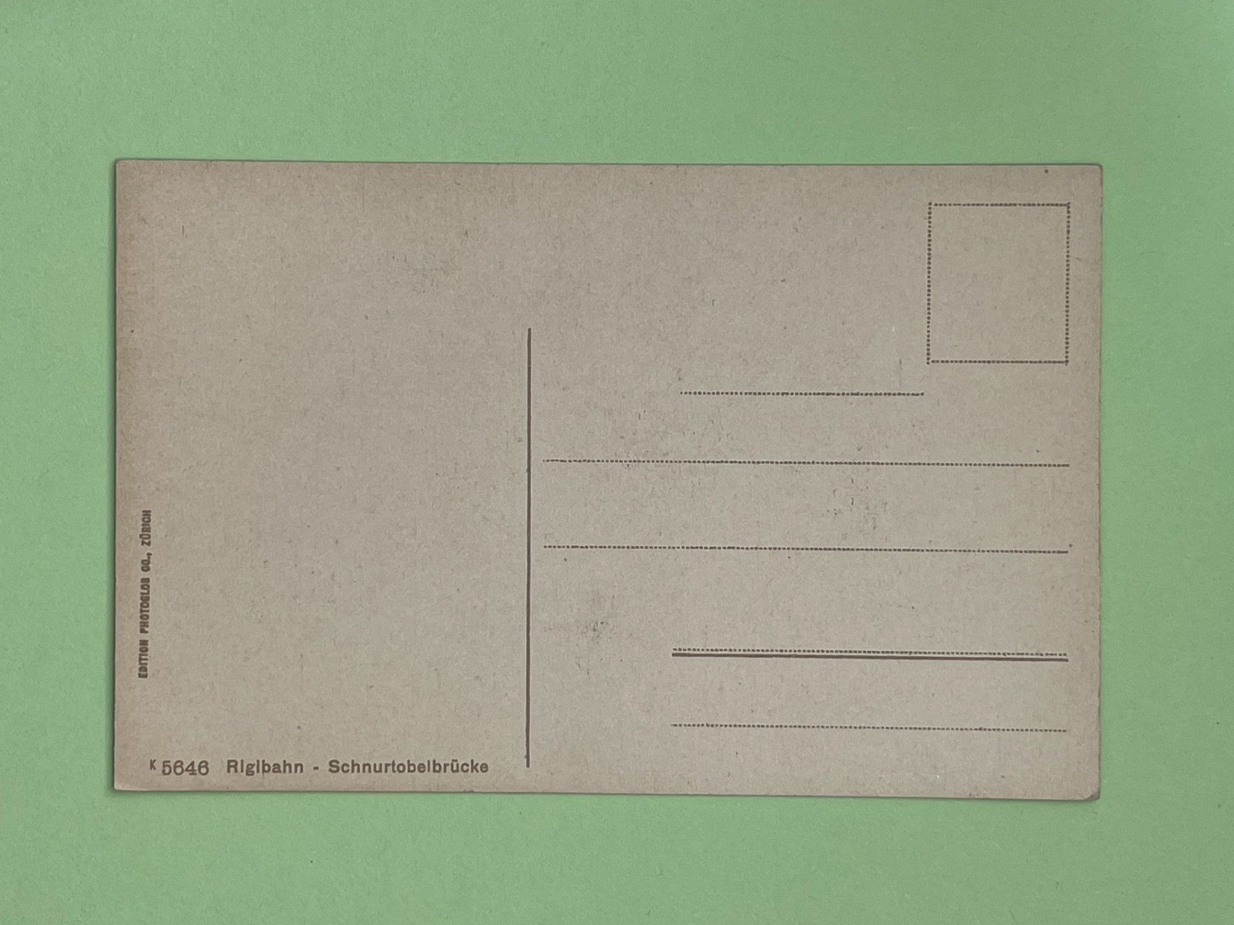 Cartoline postali: Rigibahn - Schnurtobelbrücke – Usato da Steg VS venduto da _vinci_ 1