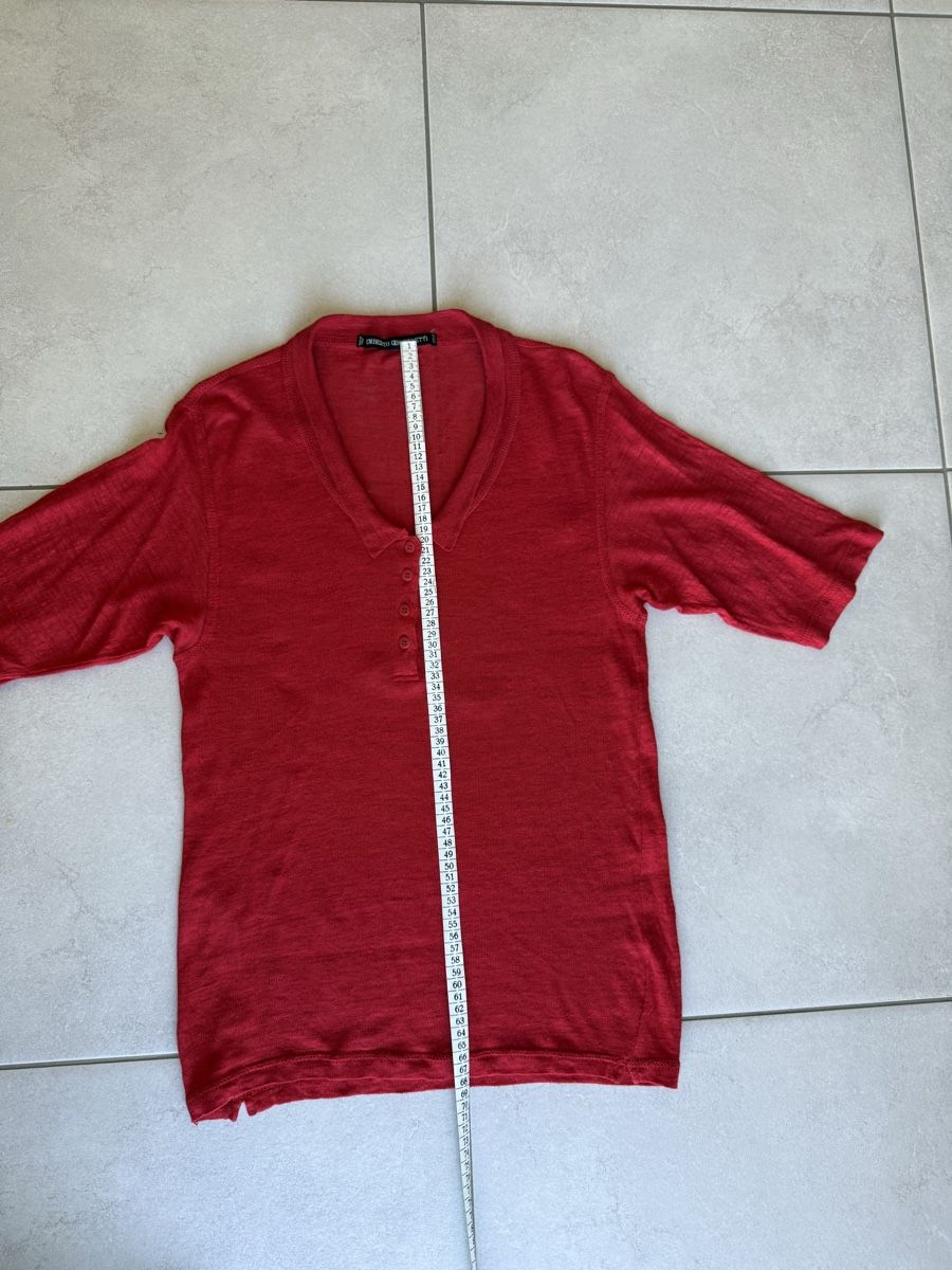Blusen: UMBERTO GINOCCHIETTI Pullover rot Grösse M 100% Leinen – Neu (gemäss Beschreibung) aus Nänikon von Monimos 6