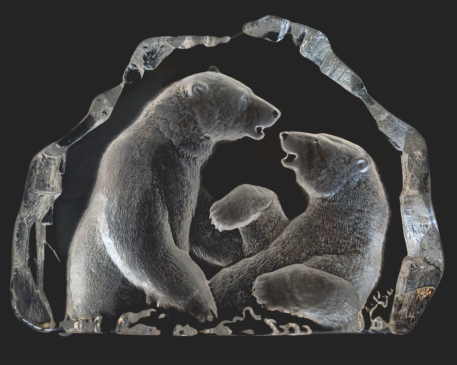 Sculture & Statue: Polar Bears - Crystal Sculpture | Limited Edition – Nuovo (secondo la descrizione) da Flums venduto da TheNorthMan