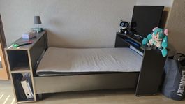 Stauraumbett, Jugendbett, Gaming Bett 120x200cm