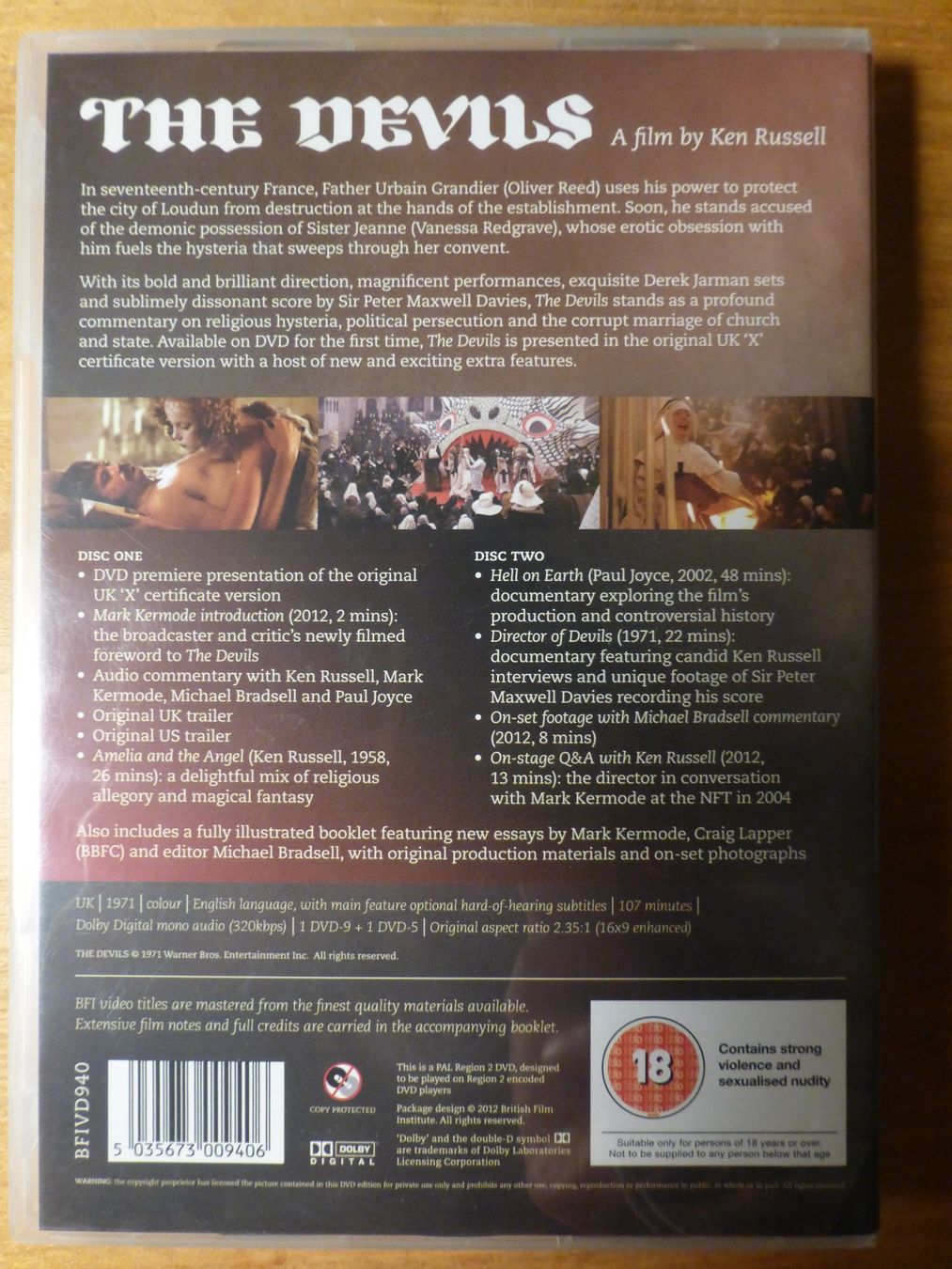 Tutti i DVDs: The Devils Ken Russel DVD – Usato da Zumikon venduto da psisound 1