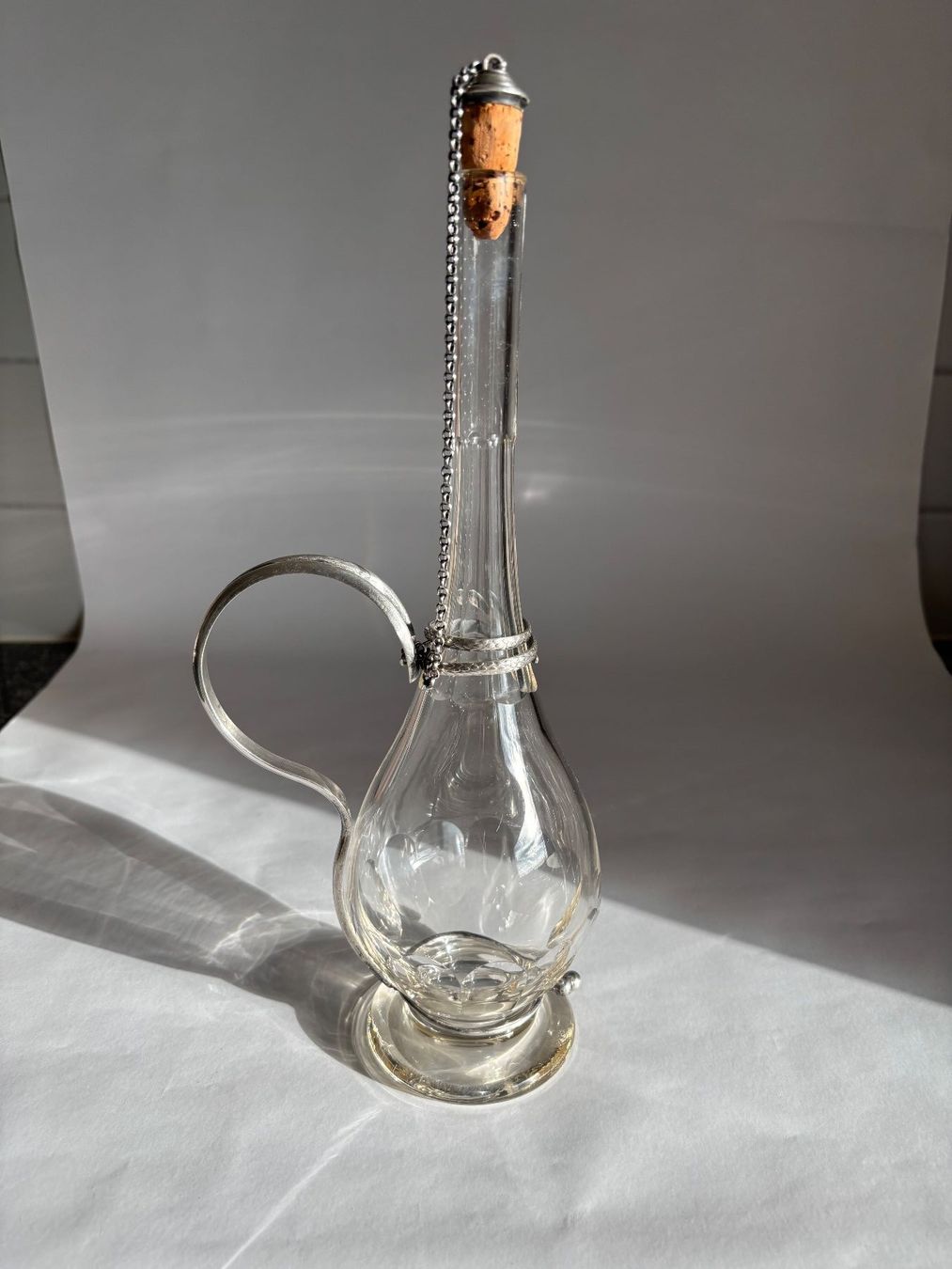 Caraffe: Antike Karaffe mit Silbermontur (versilbert) – Usato da rotkreuz venduto da baudisch 2