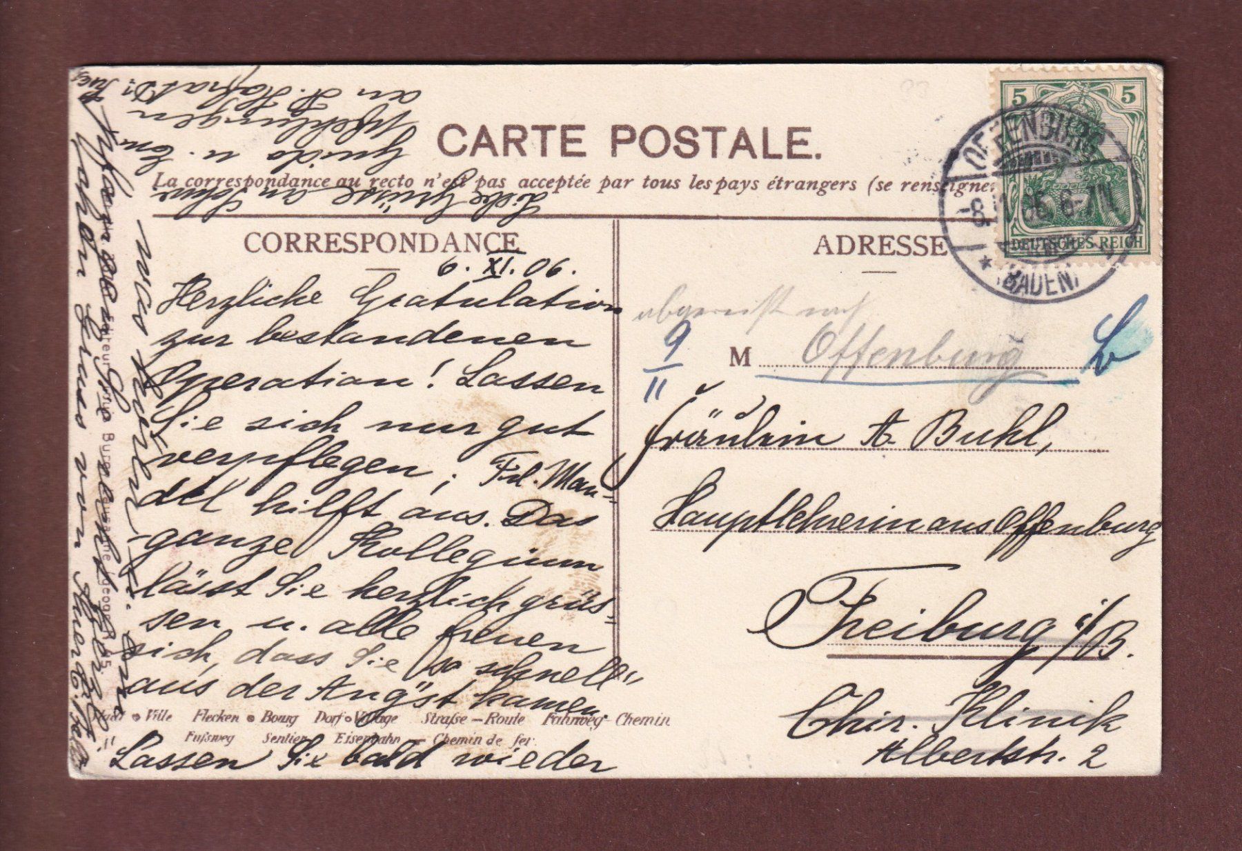 Cartoline postali: NEUCHÂTEL - Place Pury - 1906 – Usato da Pully venduto da nicecards 1