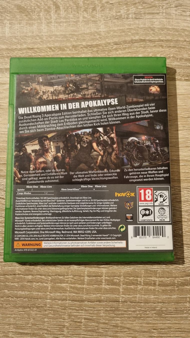 Spiele: Deadrising 3 Apocalypse Edition Xbox One – Gebraucht aus Hagenbuch ZH von lecterr55 2