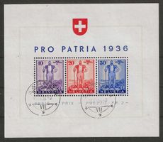 1936 : Pro Patria Block W8, KP 300.--