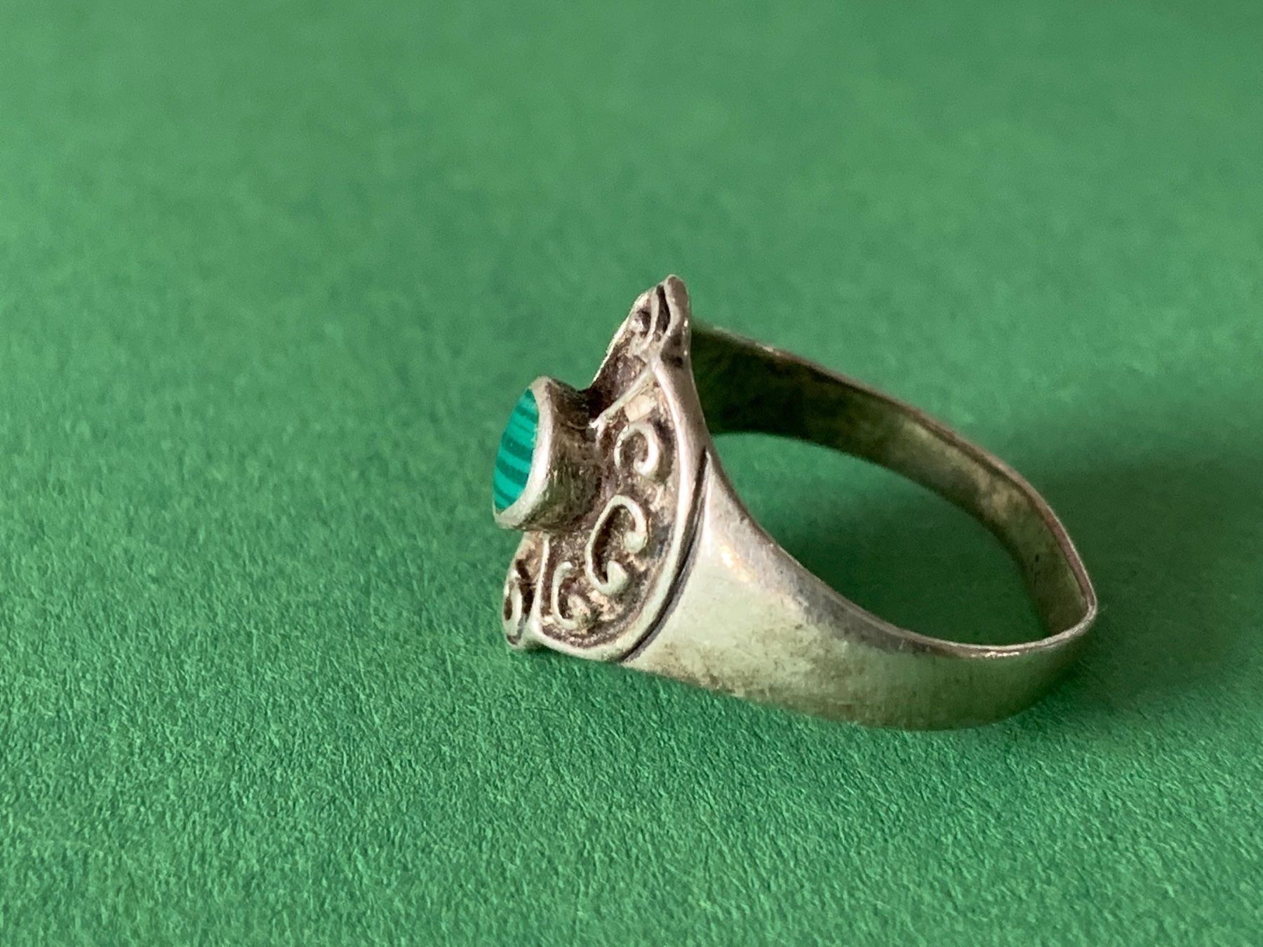 Bagues: Silberring malachit (rg 54) sterling – D'occasion à Dittingen par Bellevista 1