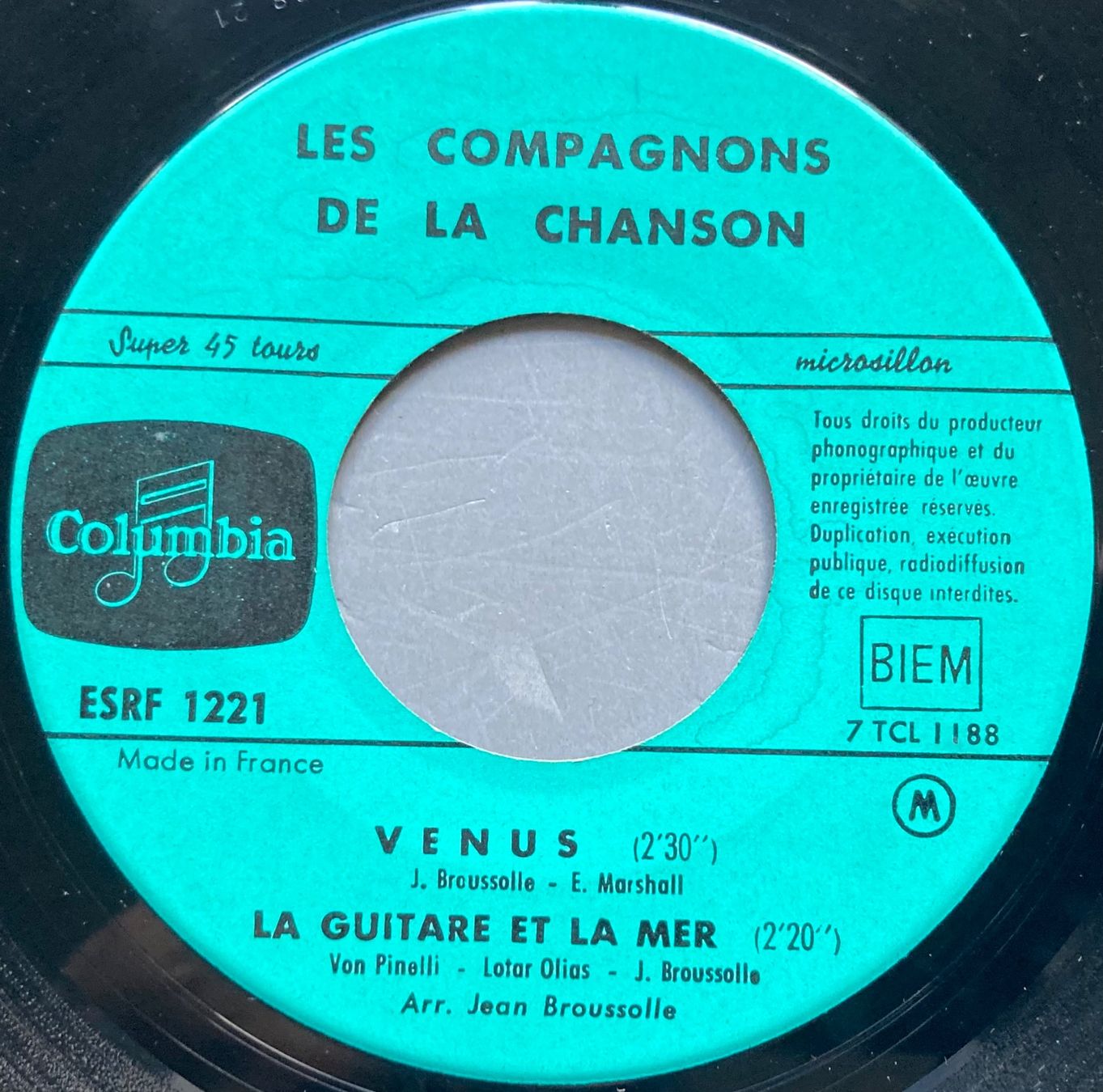 Dischi in vinile: LES COMPAGNONS DE LA CHANSON - VENUS – Usato da Poliez-Pittet venduto da Newtown-Records 2
