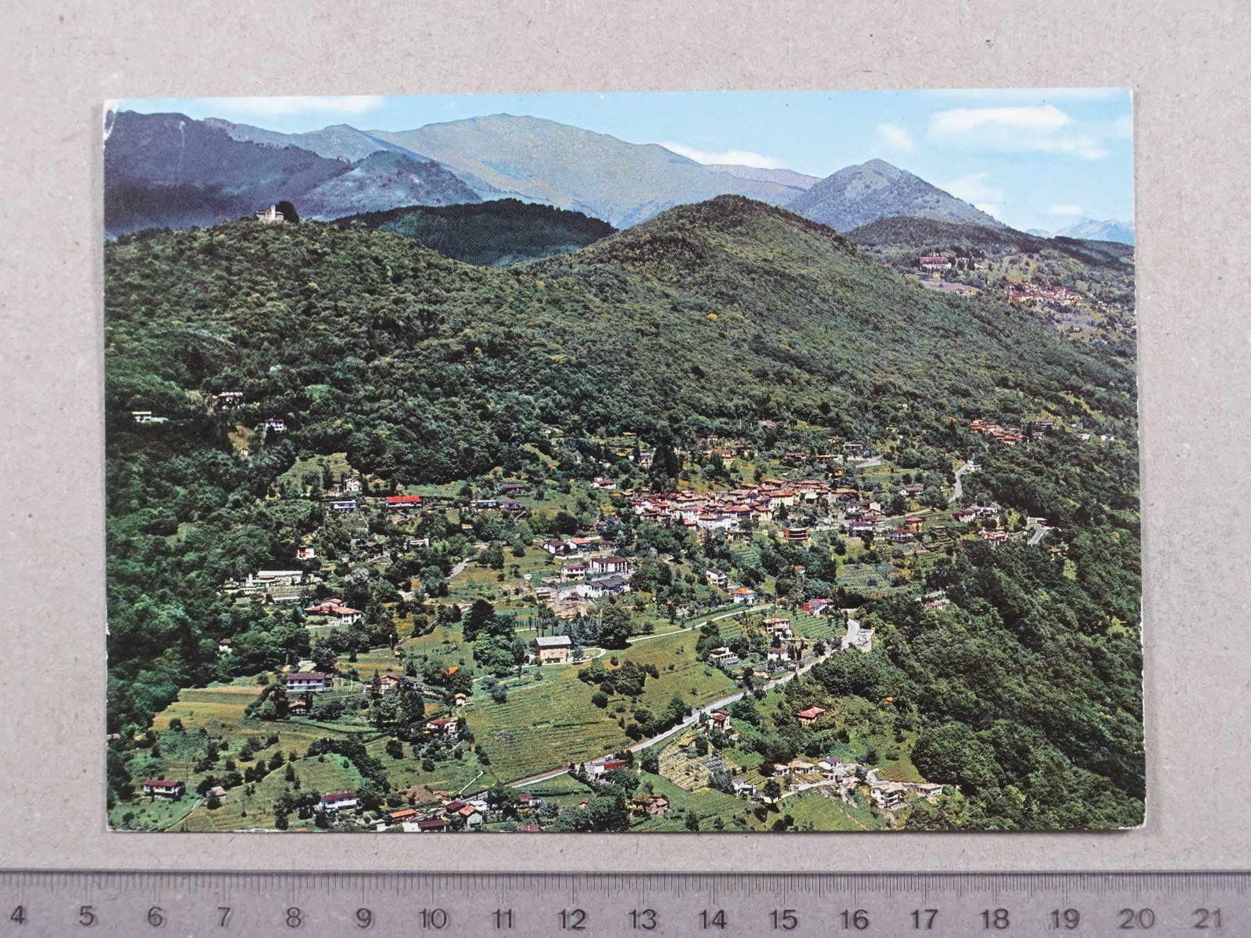 Ansichtskarten: Vernate e dintorni, Aerofoto, 1975 – Gebraucht aus Lenzburg von fh1
