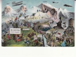 Jungfrau in Zukunft ca. 1915 mit ST Geb. Inf. Rekr. Schule 3