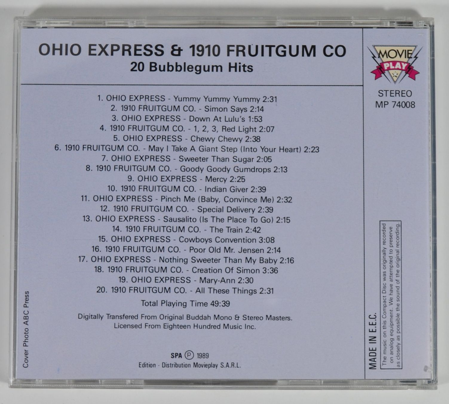 CD: CD: OHIO EXPRESS & 1910 FRUITGUM CO. - Original Recordings – Nuovo (secondo la descrizione) da Frenkendorf venduto da Yard-Sale-2000 1
