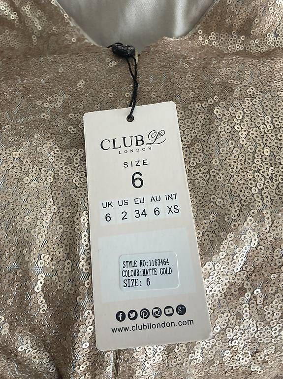 Vestiti: Goldenes Paillettenkleid – Usato da Bern venduto da sac_67mh 2