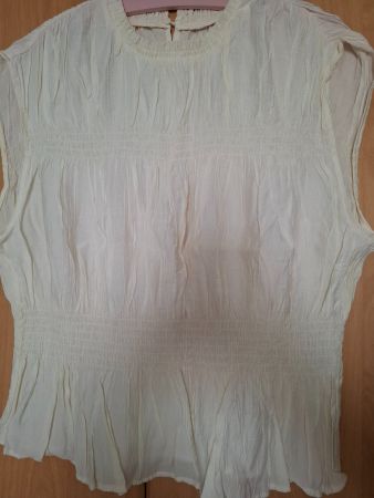Bluse L Wollweiss Neuwertig Top